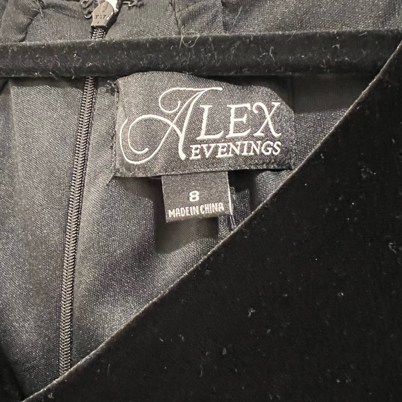 Alex Evening knee length evening dress. Mixed media and fully lined. - Picture 5 of 5
